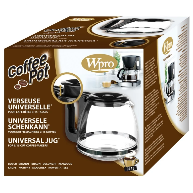Wpro Koffiekan Zwart 9-15 kops Universeel