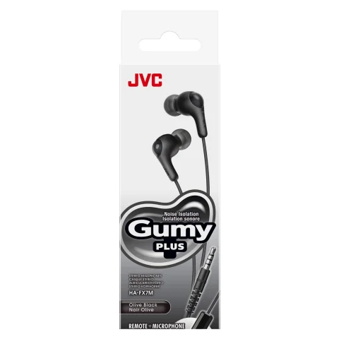 Jvc hoofdtelefoon inner-ear + microfoon zwart voor iPhone/Android HA-FX7M - HA-FX7M-B-E