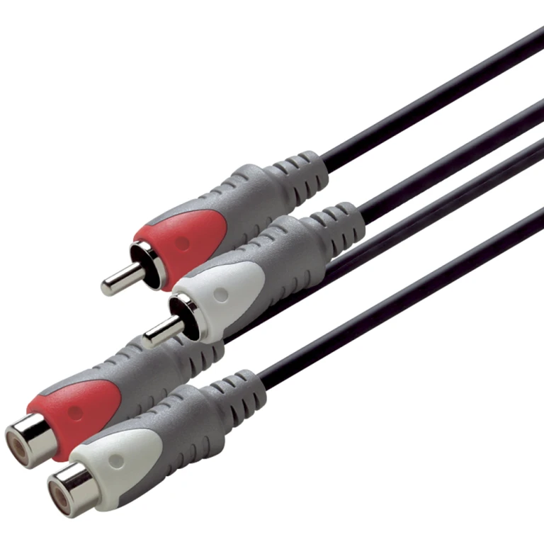 Scanpart Verlengsnoer 2x Tulp (M)-(F) 2,5m