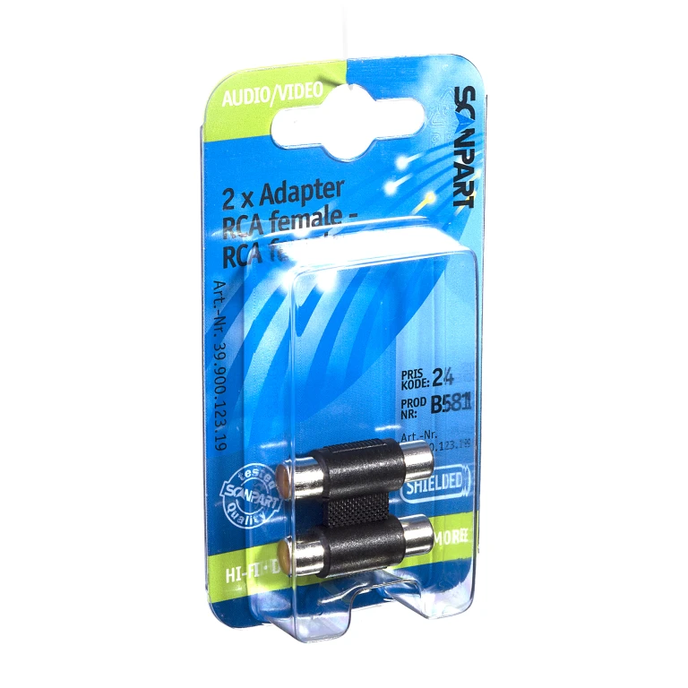 Scanpart Tulp-kabel 2x tulp (F) - 2x tulp (F) 1 stuk