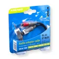 Scanpart Tulp-kabel 3,5mm jack (M) naar 2x tulp (F) 0,2m