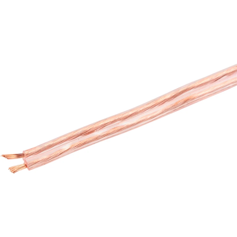 Scanpart luidsprekersnoer 2x0,75 transparant 10m