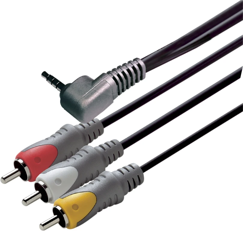 Scanpart Tulp-kabel 3,5mm jack naar 3x tulp 2,5m