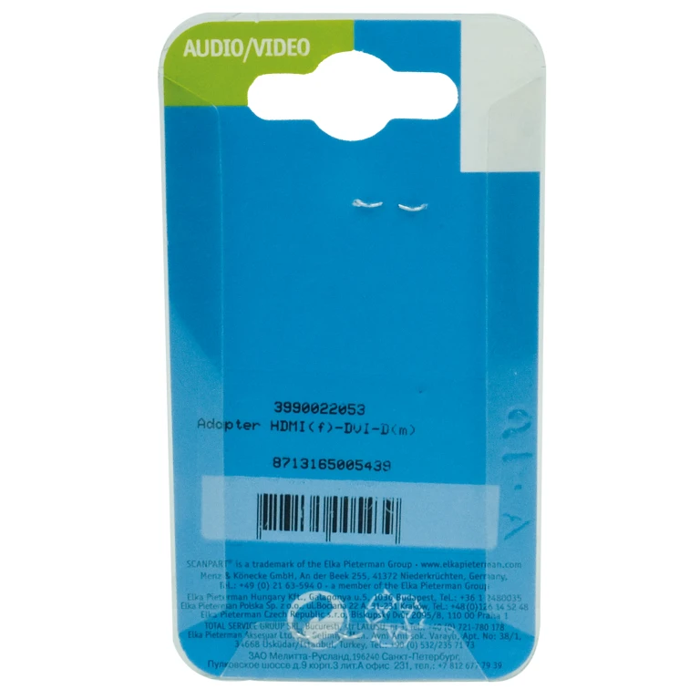 Scanpart HDMI-naar-DVI-D adapter Zwart
