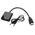 Scanpart adapter kabel HDMI(M)-VGA(F)+audio 0,2m