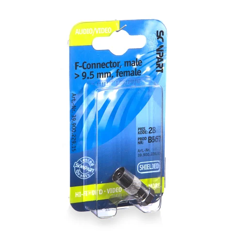 Scanpart antenne adapter F-connector(M)-9.5mm(F)