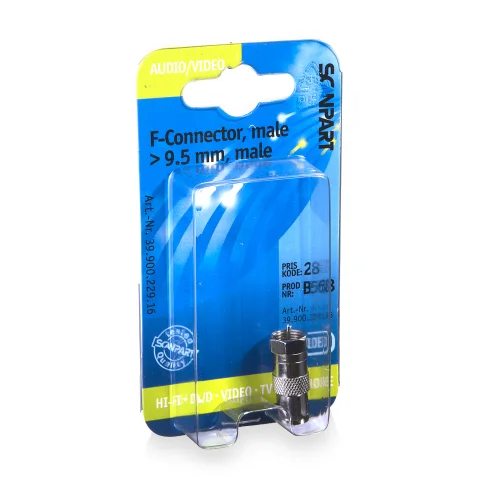 Scanpart antenne adapter F-connector(M)-9.5mm(M)
