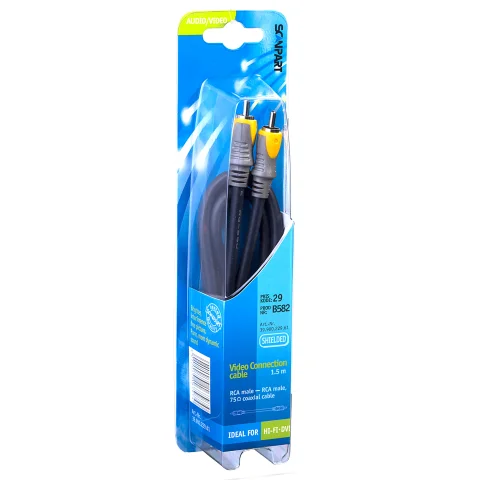 Scanpart aansluitkabel tulp(M)-(M) digitaal coax 1,5m