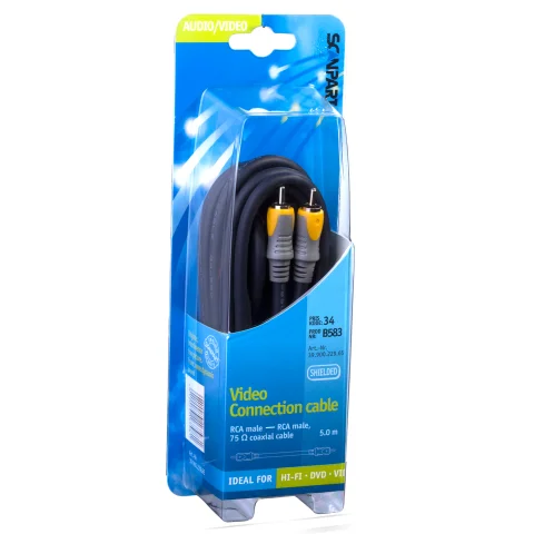 Scanpart aansluitkabel tulp(M)-(M) digitaal coax 5,0m