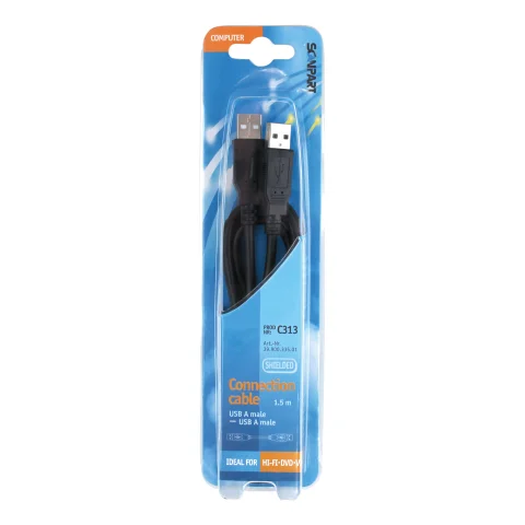 Scanpart USB kabel 1.1 A(M)-A(M) 1,5m