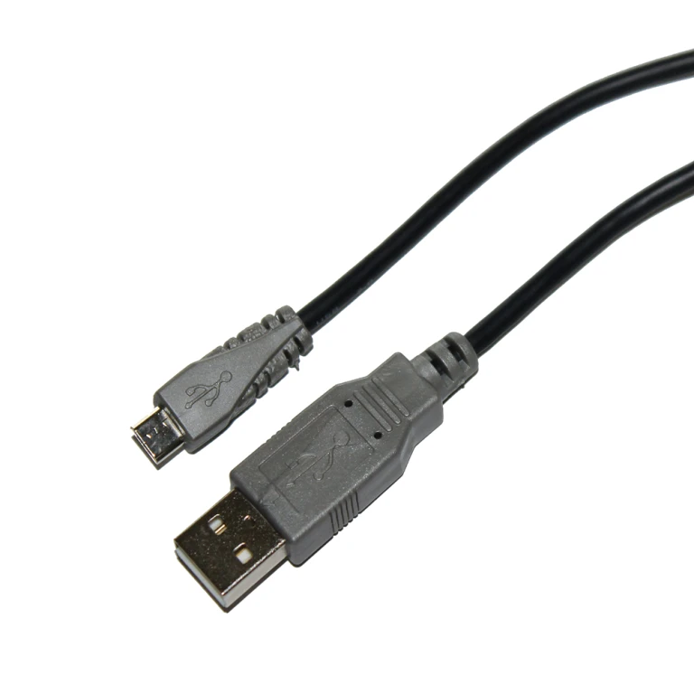 Scanpart laad+datakabel micro USB 0,5m - zwart-zilver