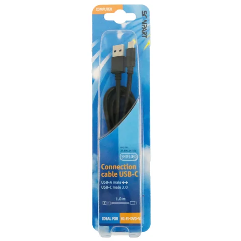 Scanpart aansluitkabel USB 3.1 USB-A(M) - USB-C(M) 1m