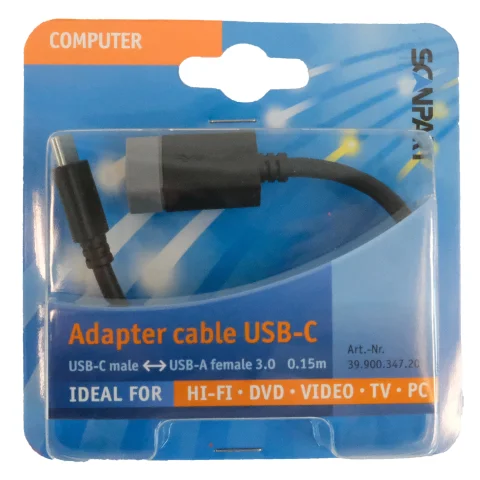 Scanpart adapterkabel USB 3.1 C(M)-A(F) 0,15m