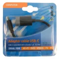 Scanpart adapterkabel USB 3.1 C(M)-A(F) 0,15m