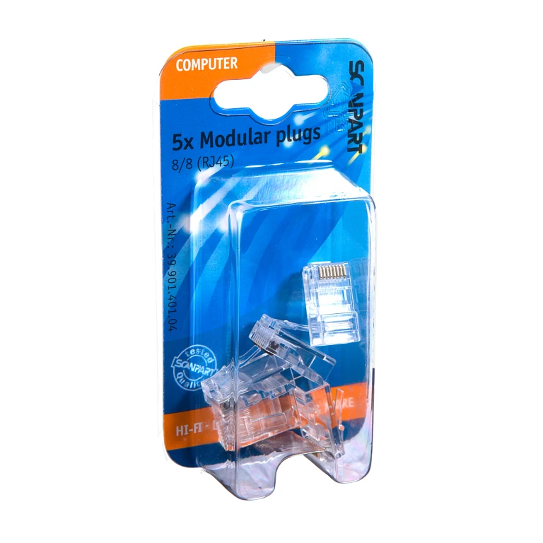 Scanpart Modulaire Stekkers RJ45 8/8 set van 5