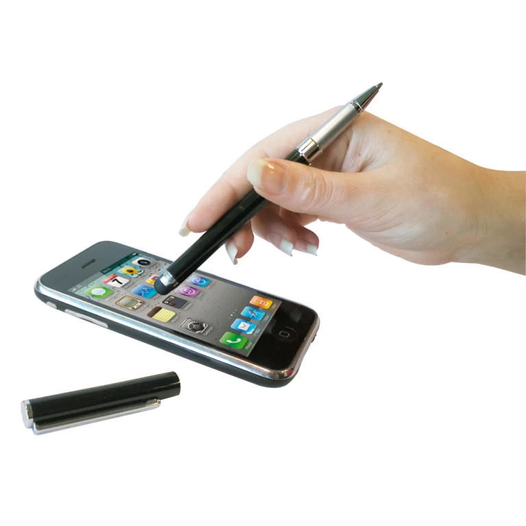 Scanpart Styluspen met Balpen voor Touchscreens - Zwart - 1 stuk