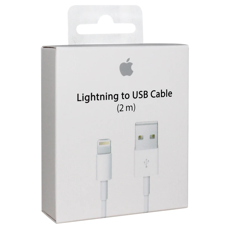 Apple laad+datakabel Lightning naar USB-A 2m - wit (1 stuk)