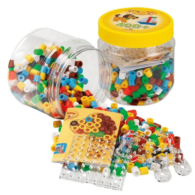 Hama Maxi strijkkralenset met pot - 400 kralen - 1 stuk