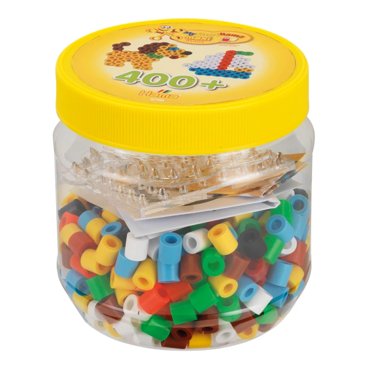 Hama Maxi strijkkralenset met pot - 400 kralen - 1 stuk