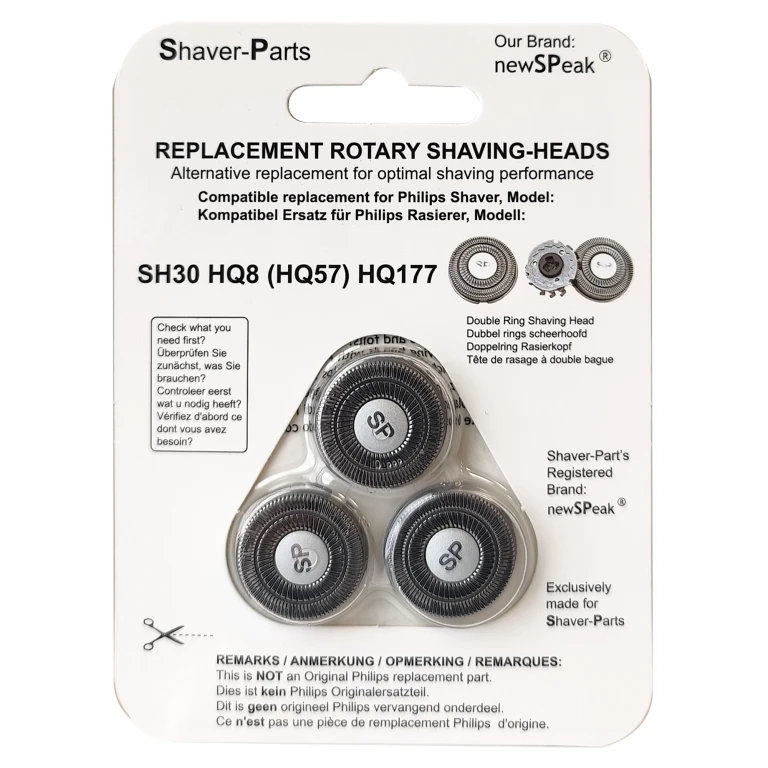 Shaver-Parts scheerhoofden voor Philips HQ177, set van 3