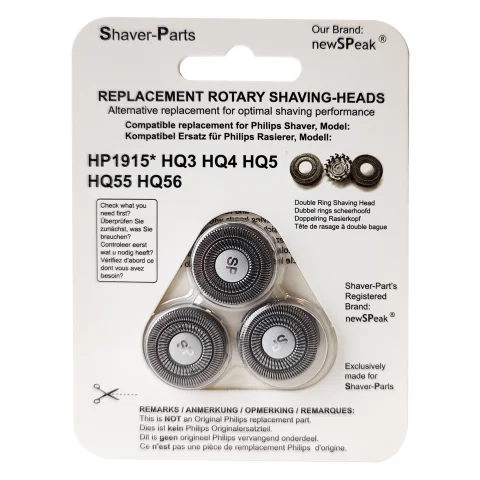 Shaver-Parts scheerhoofd voor Philips HQ3/HQ4/HQ5/HQ6/HQ55/HQ56 scheerapparaten