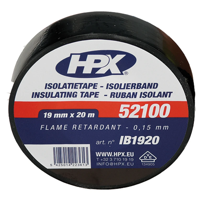 HPX Isolatieband 19mm 20m Zwart