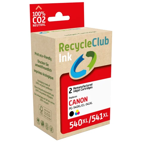 Wecare cartridge Canon duopack zwart 23ml + kleur 16ml WEC1513 alternatief PG540XL/CL541XL - CL-541XL