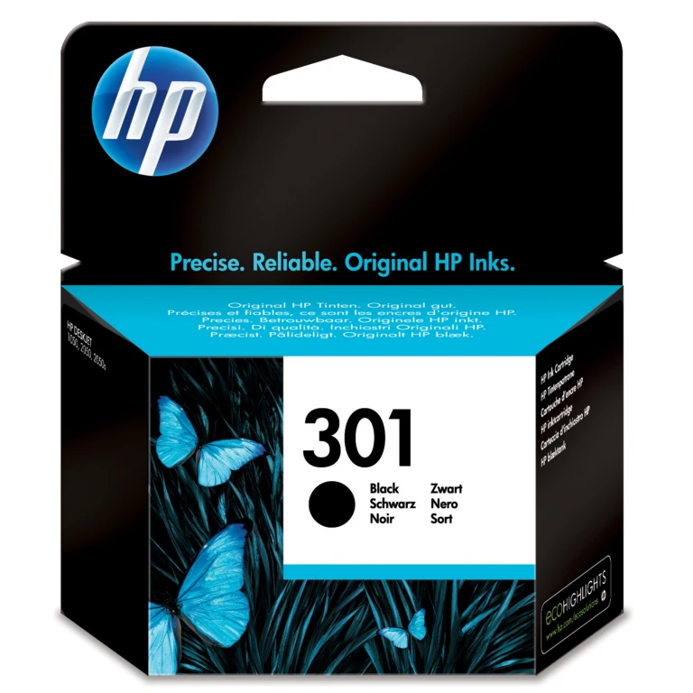 HP Inktcartridge Zwart 301 - 1 stuk