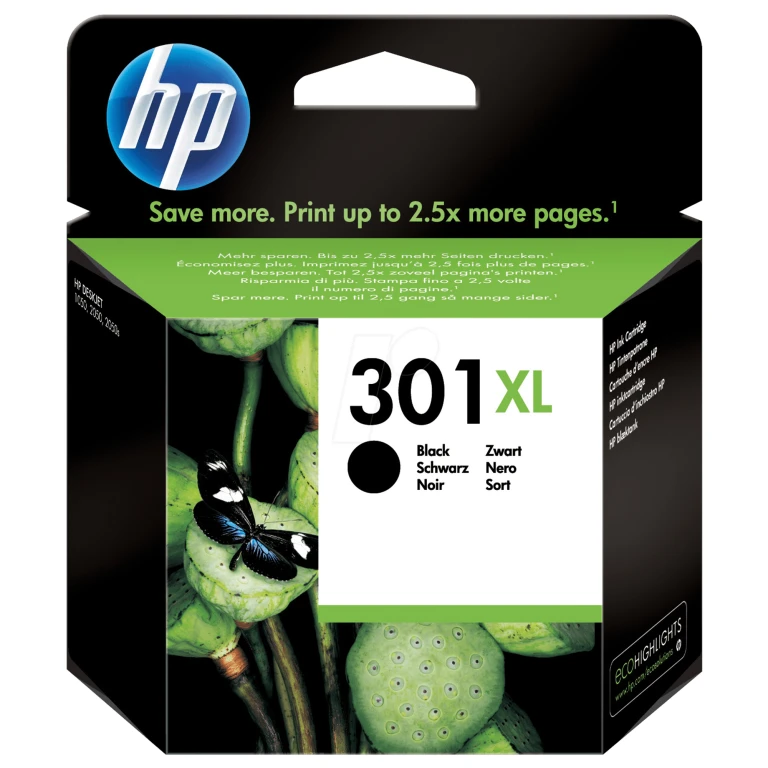 HP Inktcartridge Zwart 301XL 1 stuk