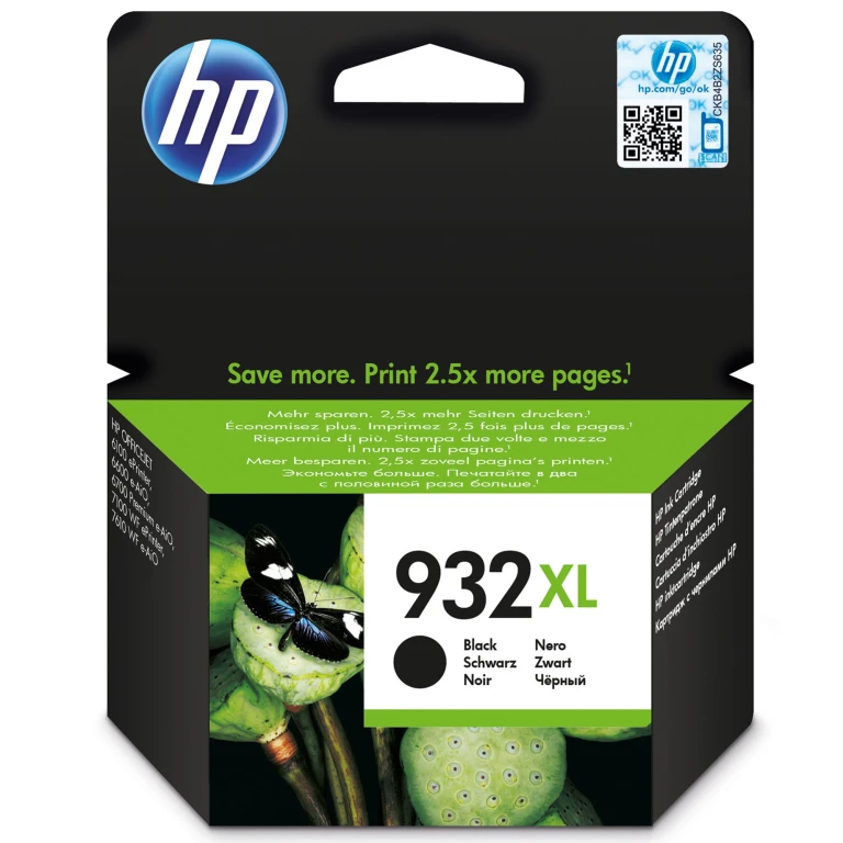 HP 932XL Zwarte Cartridge - CN053AE (1 stuk)