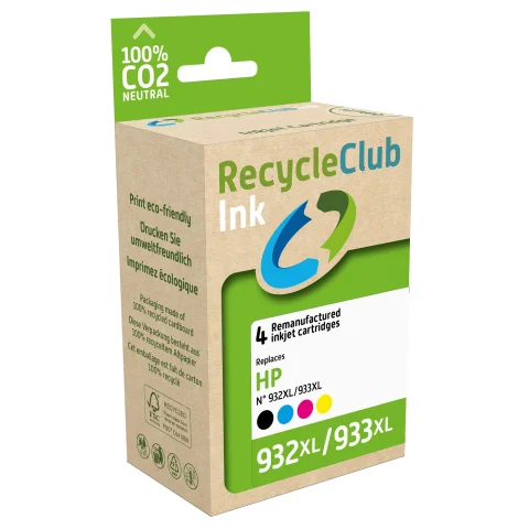 Wecare cartridge HP combipack zwart+kleur WEC1546 alternatief HP932XL+HP933XL - CN053AE