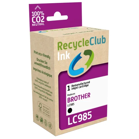 Wecare cartridge Brother zwart WEC4440 alternatief LC985