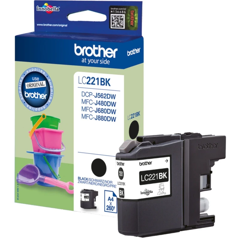 Brother Inktcartridge Zwart LC-221 1 stuk