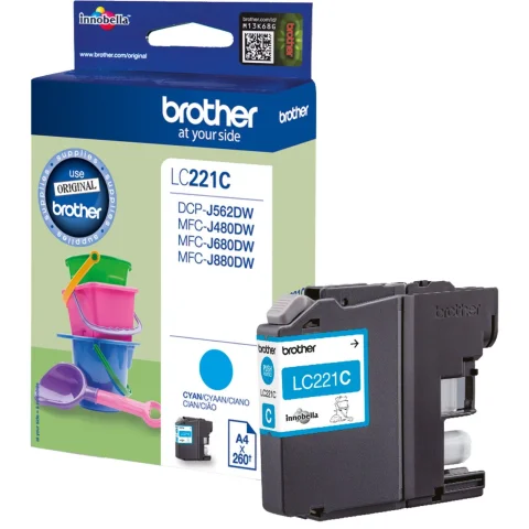 Brother cartridge blauw LC221C  - LC-221