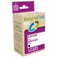 Wecare cartridge Brother zwart WEC1674 alternatief LC223 - K20617W4