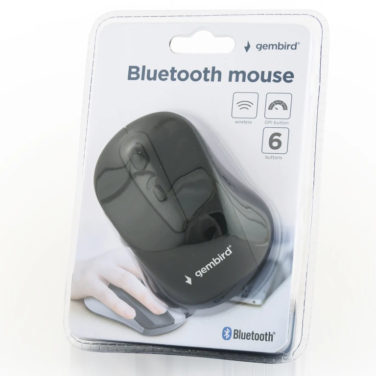 Gembird Muis Zwart Bluetooth MUSWB2 1 stuk